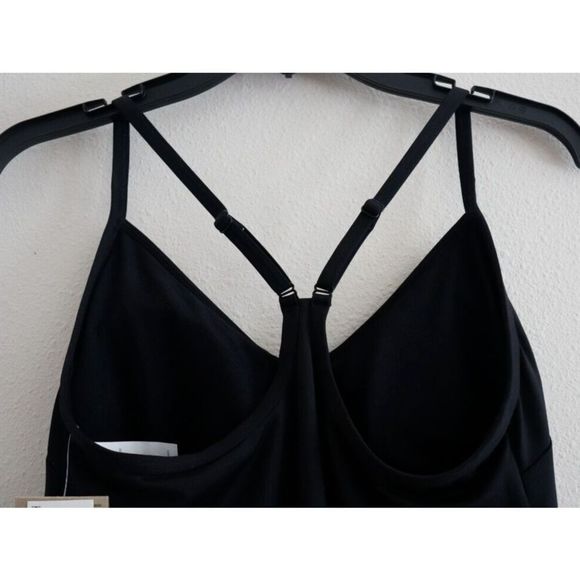 Nike Swim NESSB217 001 Women's Sz Small Black Essential Racerback Swim Dress $64 - Picture 3 of 8